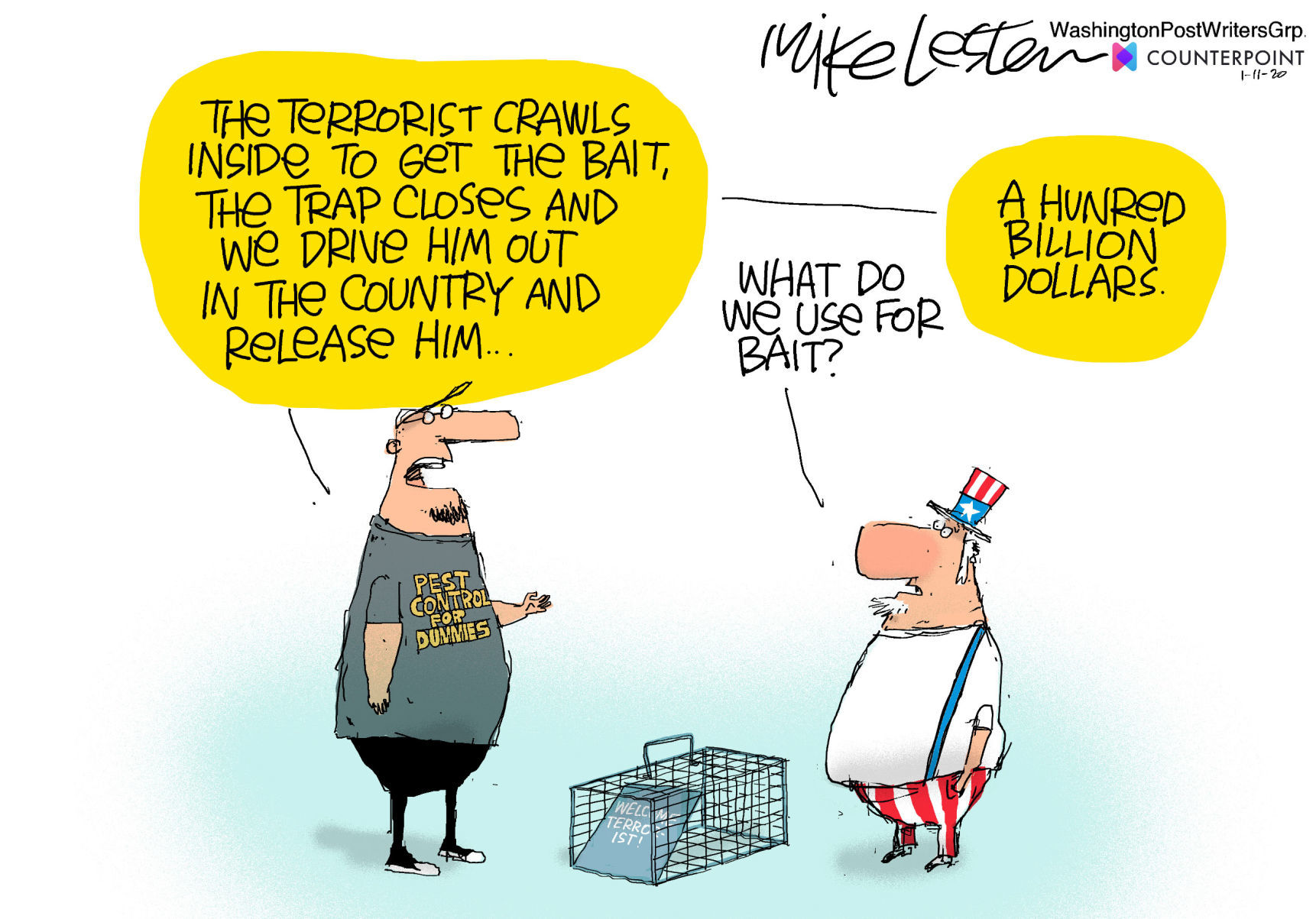Mike Lester cartoon